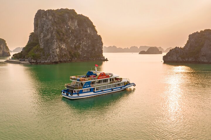 Cozy 5-Star Halong Day Cruise,Buffet Lunch,Shuttle Bus,Expressway - Image 1