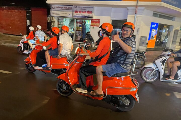 Female Riders Vespa Night Street Food + Train Street food 4 Hours - Image 3