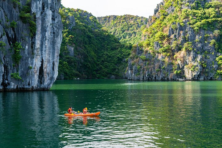 Halong bay full day trip from Hanoi: Visiting Thien Cung, Dau Go cave & Kayaking - Image 1
