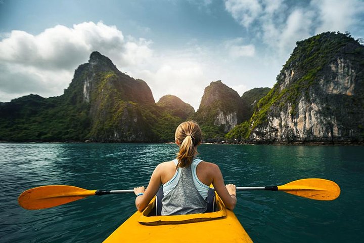 Halong Bay Full Day with Kayaking, Hiking viewpoint, Cave - Deluxe To Luxury - Image 1