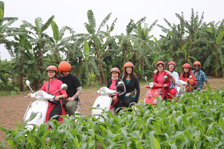  Hanoi Vespa Countryside Tour With Female Ao Dai Riders Half Day - Image 1