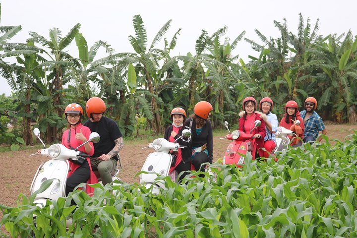  Hanoi Vespa Countryside Tour With Female Ao Dai Riders Half Day - Image 2