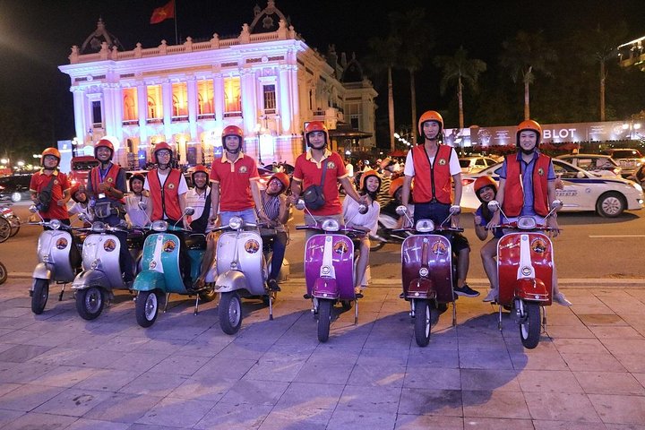 Vespa Night Street Food Tour Hanoi  - Image 1