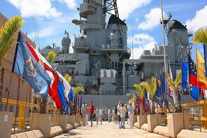 Battleships of World War II Departing from Waikiki Area - Image 5