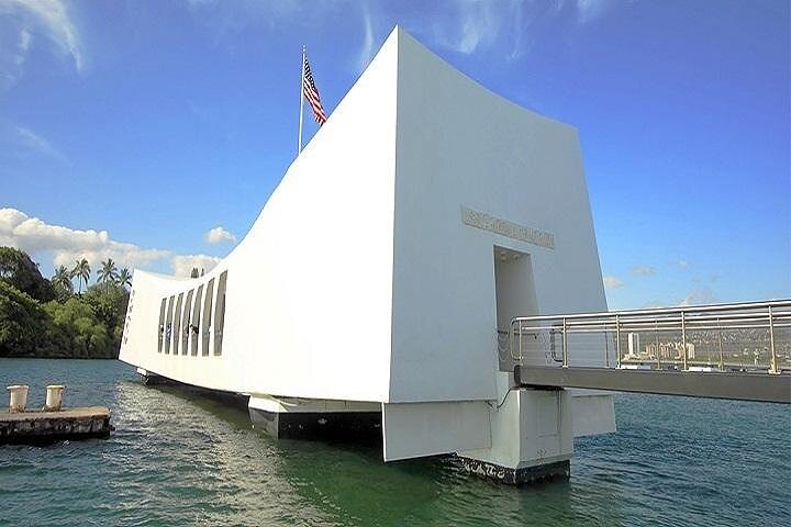 Battleships of WWII at Pearl Harbor from Kauai - Image 2