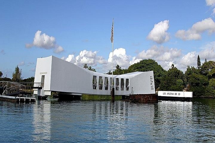 Battleships of WWII at Pearl Harbor from the Big Island - Image 4