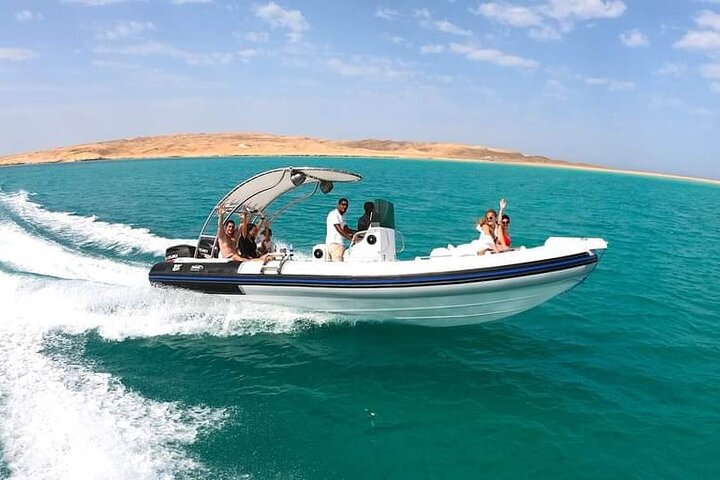 4-Hour Swim with Dolphins and Subwing Game in a Private Speedboat in Hurghada - Image 1