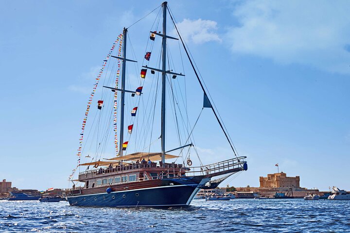 Pirates Sailing Boat Snorkeling Red Sea Trip with Sea Food Lunch - Image 1