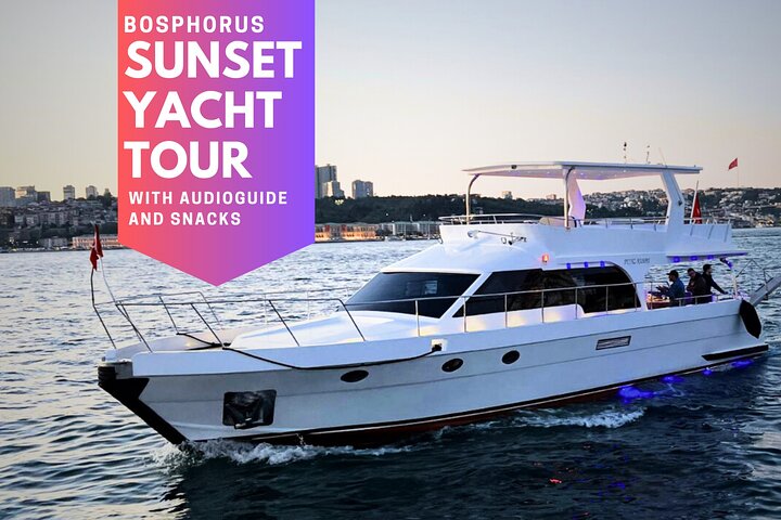 Istanbul: Sunset or Daytime Yacht Tour with AudioGuide & Snacks - Image 1