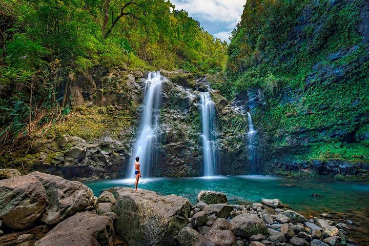 Famous Road to Hana Waterfalls & Lunch by Mercedes Van - Image 1