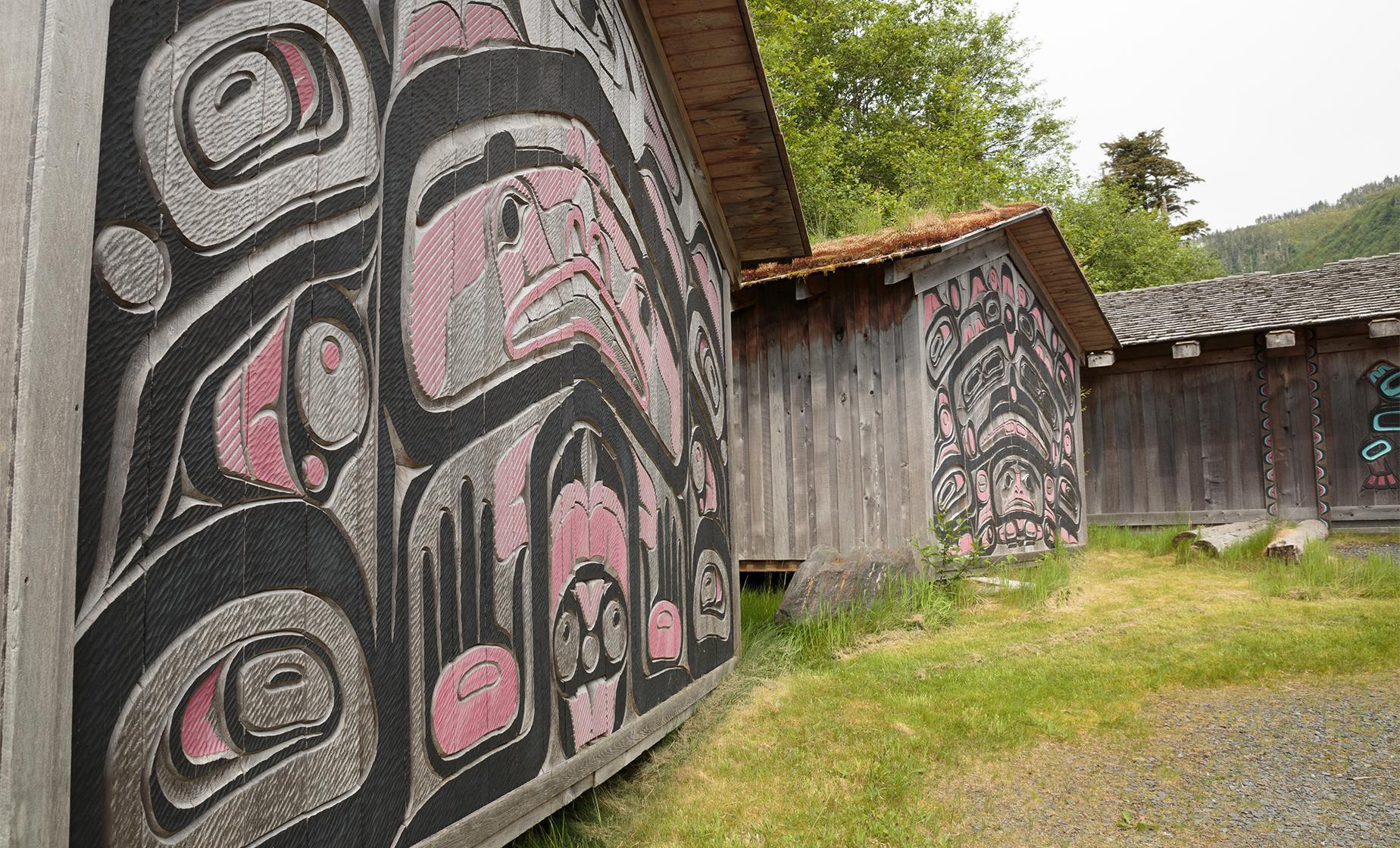 Totem Bight Park and Rain Forest Canoe from Ward Cove - Image 1