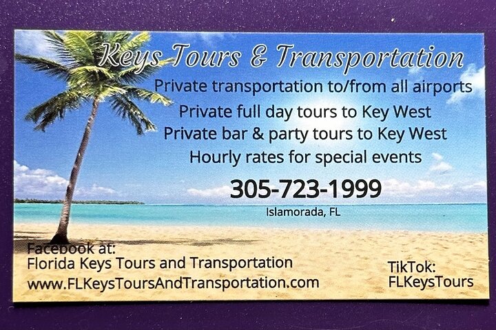 Private One Way airport shuttle Miami/Islamorada/Key Largo - Image 4