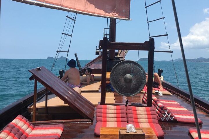 Full Day Chantara Pirate Junk Boat Koh Phangan Cruise with Sunset - Image 1
