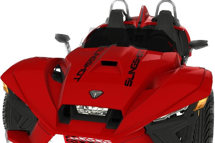 Origamitours | Polaris Sling Shot Rental - SL w/ Tech Package - Metalic Red - Image 3