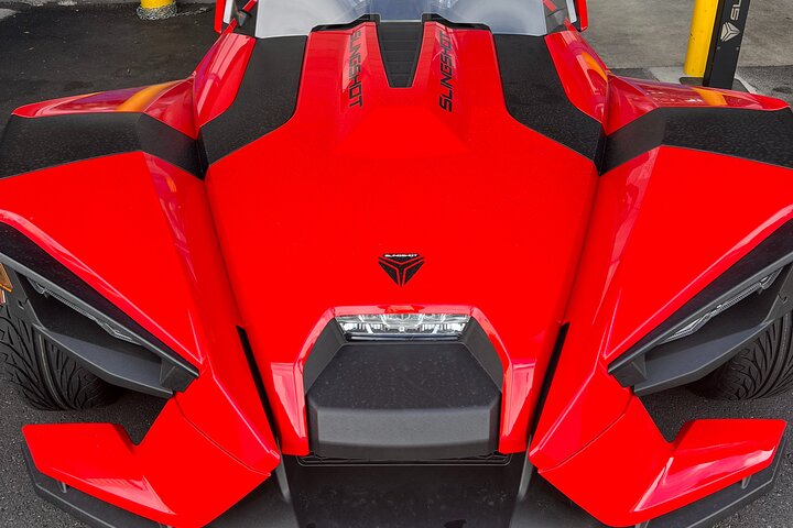 Origamitours | Polaris Sling Shot Rental - SL w/ Tech Package - Metalic Red - Image 4
