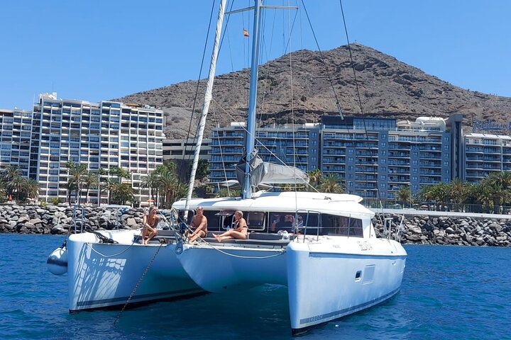 Private 5 hour catamaran cruise in south of Gran Canaria - Image 1