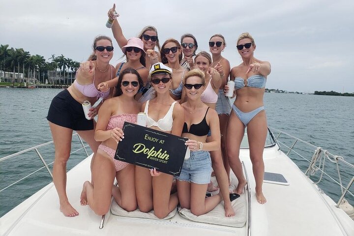 52' Yacht Tour in Miami Beach with Captain, Boat Rental and Party - Image 3