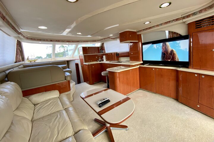 52' Yacht Tour in Miami Beach with Captain, Boat Rental and Party - Image 4