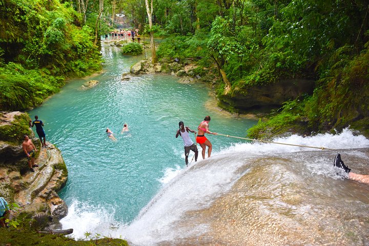 Blue Hole Falls & White River Tubing from Falmouth Jamaica - Image 3