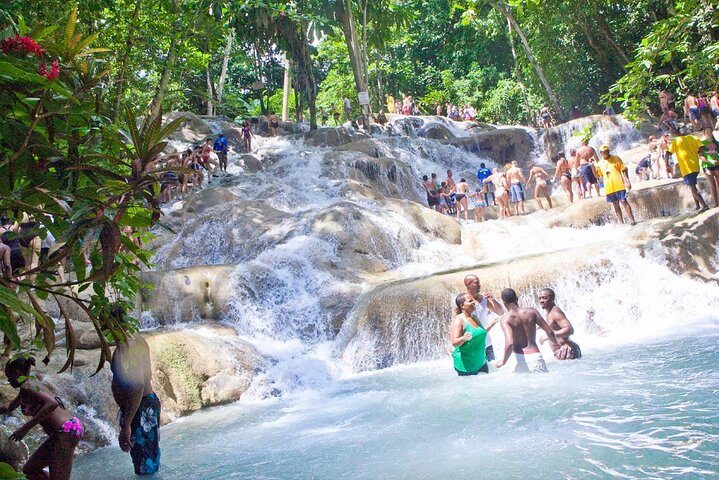 Dunns River Falls And Blue Hole Secret Falls Combine Tour From Montego Bay - Image 1