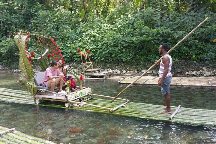 Horseback Ride, Bamboo Rafting and Bluehole/Secret Falls Tour from Montego Bay - Image 1