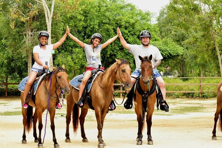 Horseback Riding, River tubing/rafting and Blue Hole, Secret Falls Private Tour  - Image 4