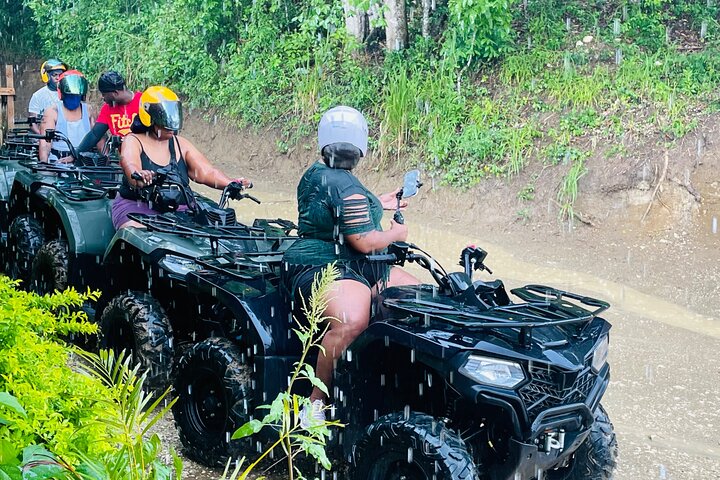 Private combo Dunn’s river falls with zip line ATV day Tour - Image 5