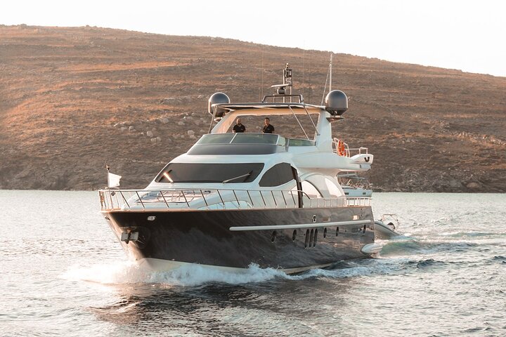 5 hour Private Yacht Cruise in Delos Rhenia Mykonos Azimut 80 - Image 5