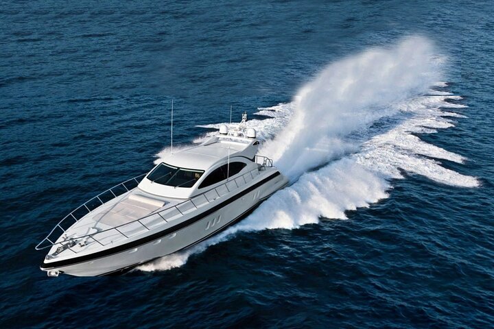 5 hour Private Yacht Cruise in Delos Rhenia Mykonos Mangusta 72 - Image 2