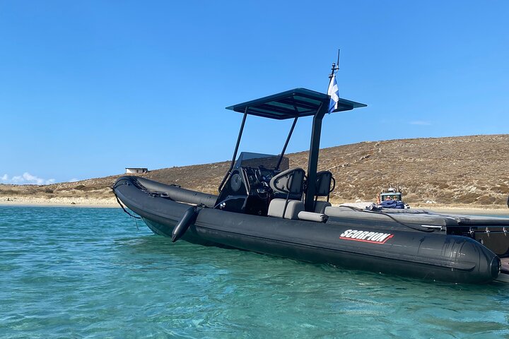 5 hour Private Yacht Cruise in Delos Rhenia Mykonos Scorpion 28 - Image 2