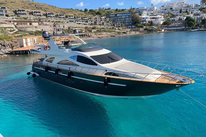 8 hour Private Yacht Cruise in Delos Rhenia Mykonos Azimut 80 - Image 1