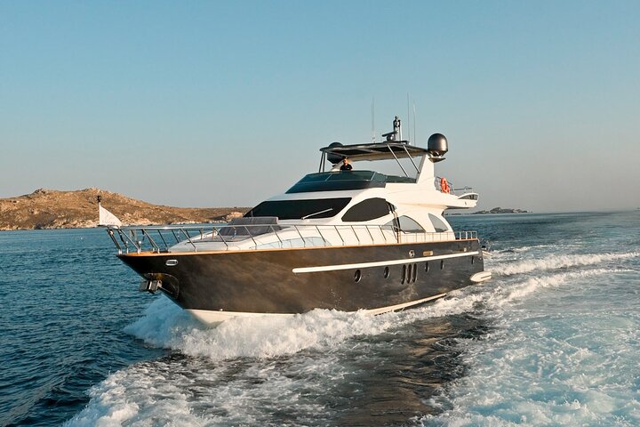 8 hour Private Yacht Cruise in Delos Rhenia Mykonos Azimut 80 - Image 2