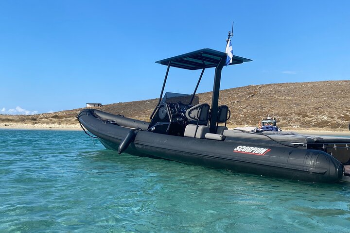 8 hour Private Yacht Cruise in Delos Rhenia Mykonos Scorpion 28 - Image 2