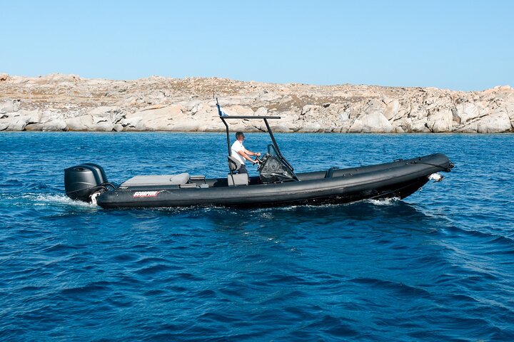 8 hour Private Yacht Cruise in Delos Rhenia Mykonos Scorpion 28 - Image 1