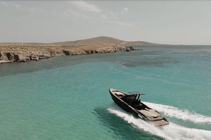 8 hour Private Yacht Cruise in Delos Rhenia Mykonos Skipper 42 - Image 1