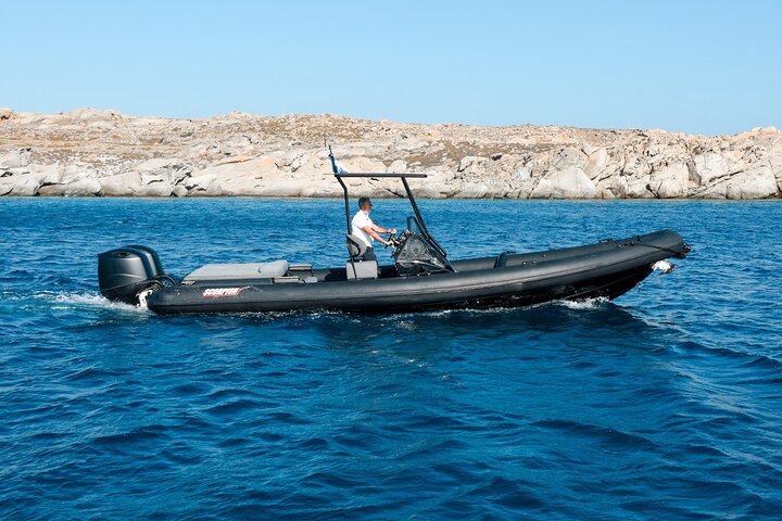 8 hour Private Yacht Cruise in Mykonos Scorpion 28  - Image 1