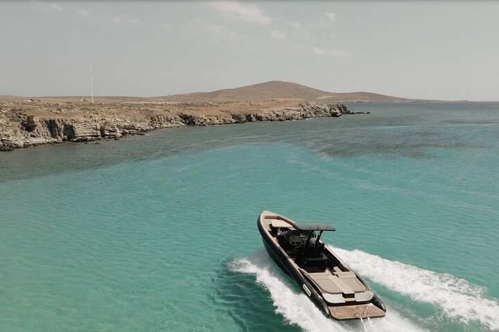8 hour Private Yacht Cruise in Mykonos Skipper 42 - Image 1