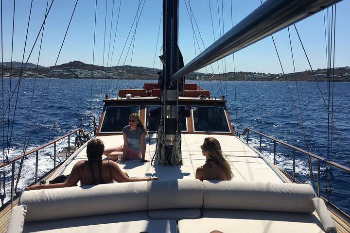 Mykonos Sail Cruise to Delos&Rhenia, BBQ&Drinks, optional Delos Tour & Transfer - Image 3