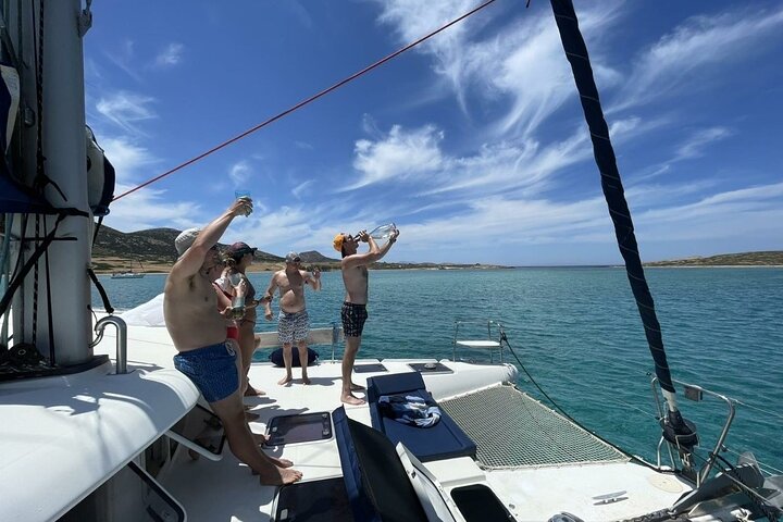 Private Full Day Catamaran Cruise from Paros with Lunch - Image 3