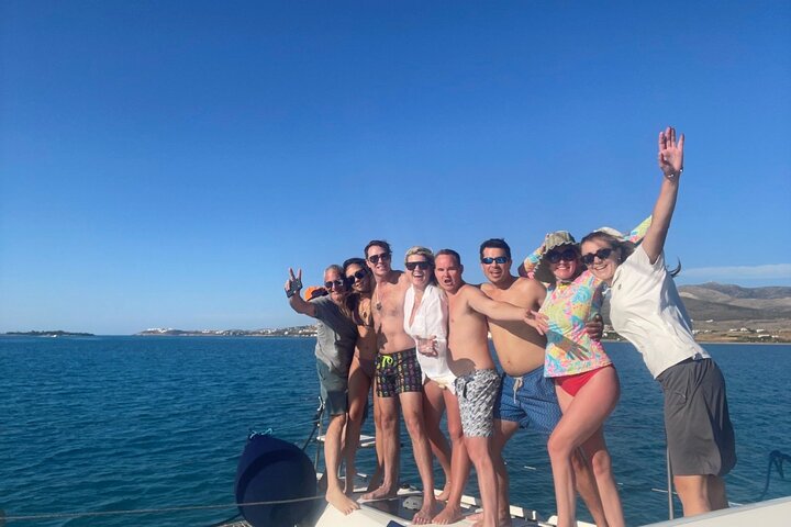 Private Full Day Catamaran Cruise from Paros with Lunch - Image 2