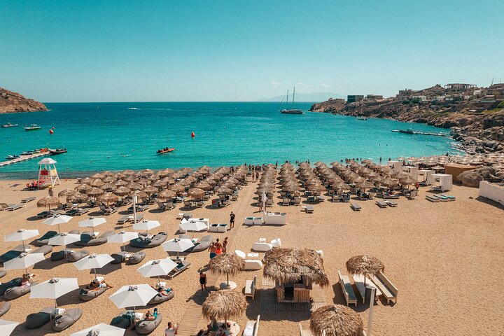Super Paradise Beach Mykonos Seaside Sunbed (1st row) - Image 4