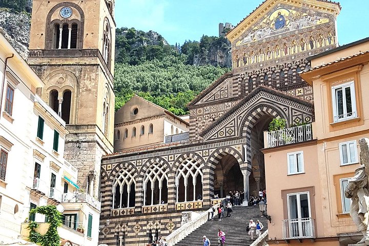 Amalfi Coast & Pompeii in a Day Private Trip w Pickup from Naples Port Terminal - Image 1