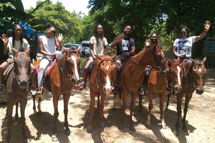 5Tour combo in Ocho Rios with Horse Ridin and swim Bamboo Rafting - Image 1