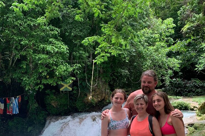 Blue Hole Waterfalls and Bamboo River Rafting Tour from Ocho Rios - Image 5