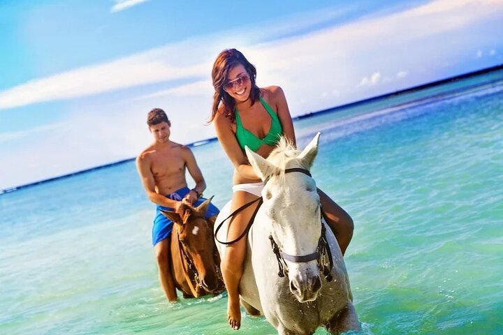 Dunn's River Falls, Blue Hole, Bamboo Rafting, Horseback Combo - Image 5