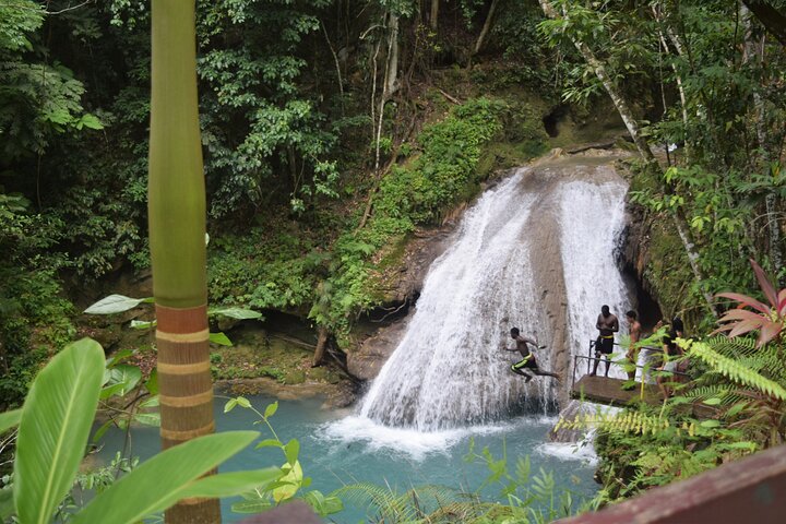 "Explore Scenic Tropical Waterfalls at Blue Hole"  - Image 4
