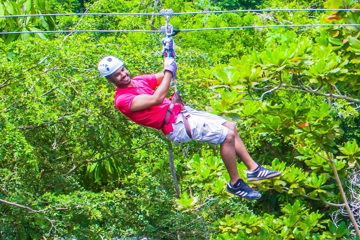 Falls Flyer Zipline and Dunn's River Falls Adventure Tour from Ocho Rios - Image 1
