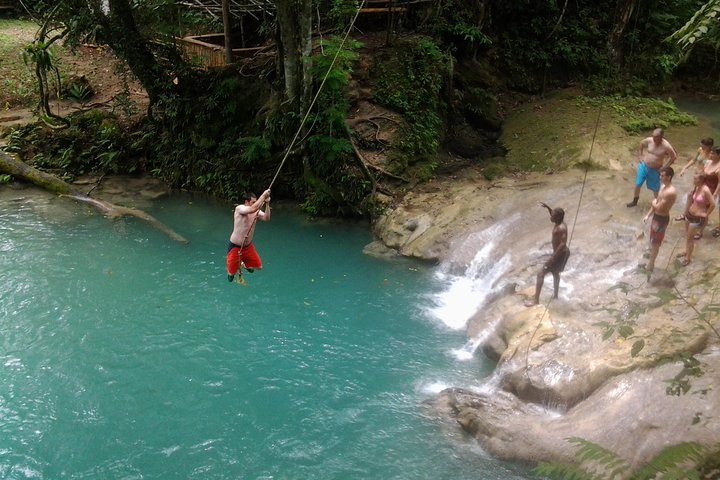 Half-Day Dunn's River Falls, Blue Hole Tour with River Tubing from Ocho Rios - Image 1