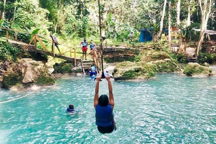 Shared Tour: Irie Blue Hole & Secret Falls Adventure Tour from Ocho Rios - Image 1