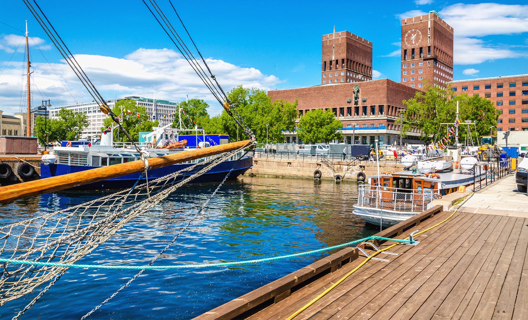 Historic Oslo with City Hall - Image 1